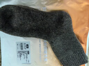 蒙羊王美利奴羊毛袜男保暖袜男士袜子秋冬季加厚休闲袜雪地袜睡眠袜子女 实拍图
