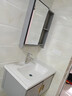 名牧【上门安装】洗手盆柜小户型浴室柜陶瓷一体盆卫生间洗脸盆柜家用 对开门70CM陶瓷盆+镜柜 实拍图