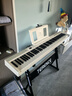 特伦斯折叠钢琴88键便携式电钢琴成人儿童电子琴重力度键盘V30pro钢琴 时尚白+专用琴包+Z琴架 实拍图