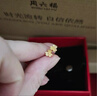 周六福小金花足金999黄金耳钉女生日礼物计价AC090379  一对 约0.67g 实拍图