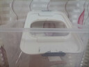 京东物流 家用翻盖装米桶五谷杂粮密封桶防虫防潮食品级密封桶 透明白 12斤 实拍图