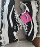 斯凯奇（Skechers）女鞋夏季蕾丝熊猫鞋厚底增高百搭休闲运动经典复古老爹鞋11959 黑色/白色/BKW 36.5 尺码偏大，建议选小半码 实拍图