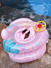 佑游泳圈儿童加厚款防侧翻男女童宝宝初学者游泳坐圈90116粉色美人鱼 实拍图