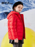 雪中飞童装儿童轻薄羽绒服男童新款中大童女童薄款外套冬 中国红 120 实拍图