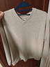 优衣库女装柔软针织摇粒绒V领套头衫/长袖25秋冬新款479756 30 浅米色 M 实拍图