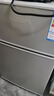 新飞冰箱小型租房用 一级能效冷 藏冷冻两用1-2人家用小冰箱 出租房双门电冰箱办公室两门 25年升级款 38A108 一级能效【经典款】银色 实拍图