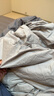 水星家纺四件套床上纯棉100%a类全棉透气被套床笠双人加大1.8米×2米床灰 实拍图