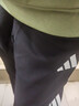 adidas情侣款休闲舒适束脚运动裤男女秋季阿迪达斯官方   黑色/白色   L 实拍图