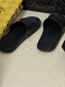 京东京造【抗菌皮纹拖】eva软弹家居防臭浴室新款拖鞋男士 黑色42-43 实拍图