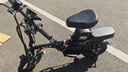 新大洲新国标代驾折叠电动车超长续航 锂电池电瓶助力自行单车轻便迷你小型男女士代步上班用可放后备箱 避震顶配-22减震-松下S级40A纯电≤120km 实拍图