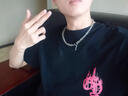 BJYL项链男士潮流嘻哈风男生锁骨链简约百搭吊坠男款钛钢卫衣配饰链子 实拍图