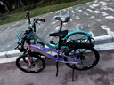 凤凰山地自行车男女变速山地车碟刹青少年儿童自行车学生单车 星际 粉紫【铝架】7速+后座车灯+辐条 22寸【适合130-170cm】 实拍图