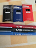 百乐（PILOT）BXC-V5直液式走珠笔大V5中性水笔0.5签字笔刷题笔文具BXC-V5 黑蓝红笔3支+黑蓝红色墨胆3盒 实拍图