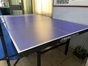 博森特（BOSENTE） 乒乓球桌家用可折叠乒乓球案子 乒乓球台室内折叠式标准兵浜球桌 带滚轮 BST018-50室内款 实拍图