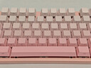 惠普（HP）GK200机械键盘有线办公游戏键盘 20种背光灯效 87键电竞键盘鼠标套装电脑外设键鼠 侧刻渐变粉【青轴】白光 实拍图