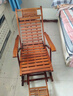 墨往 摇摇椅躺椅竹摇椅成人摇摇椅老人躺椅可折叠懒人椅午休椅藤椅 加长版摇椅＋(夏季薄款长垫子） 实拍图