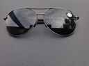 mark story墨镜男女近视太阳镜飞行员偏光太阳眼镜男士司机开车驾驶镜蛤蟆镜 枪框黑灰片0度 实拍图