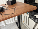 喜米莱【热卖款式】电动升降桌电脑电竞桌台式学习书桌实木办公直播桌子 【单电机】胡桃色+黑腿18mm桌面 长140宽60高75cm 实拍图