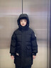 保姆贝贝儿童羽绒服中长款男款过膝2025冬季新款加厚中大童男童学生外套 黑色 140 实拍图