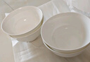 瓷侠客纯白骨瓷碗家用米饭碗吃饭碗小汤碗大号面碗陶瓷餐具套装大碗组合 5.5英寸面碗【4个】 实拍图