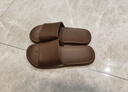 京东京造【抗菌皮纹拖】eva软弹家居防臭浴室新款拖鞋男士 深棕色 44-45 实拍图