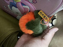 仿獭兔毛小柿子可爱书包包挂件毛绒球玩偶公仔汽车钥匙扣挂饰礼物 1个装【橘黄色好柿发生钥匙扣】 1个装 实拍图