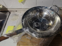荣事达（Royalstar）章丘手工锻打铁锅圆底老式炒锅无涂层不粘炒菜锅燃气灶带盖36cm 实拍图