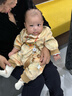 DUUDUU婴儿衣服新中式连体衣春秋款新生儿哈衣唐装宝宝双层爬服 73cm 晒单实拍图