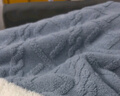 昙蓓漫小毯子午睡办公室披肩午睡毯冬季加厚午休毛绒毯小被子盖腿空调毯 【双层加厚蓝色款】办公室午休毯 羊毛绒面料丨按扣设计丨90*140cm 实拍图