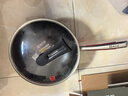 康巴赫炒锅不粘锅316L不锈钢炒菜锅32cm蜂窝平底煎炒锅电磁炉燃气灶通用 实拍图