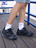 美津浓（MIZUNO）男女跑步运动鞋缓震透气网面拼接反光标识都市跑鞋 RACER S 1.0 实拍图