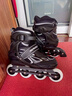 小状元 溜冰鞋成人轮滑鞋儿童可调码男女加厚合金支架旱冰鞋黑M码 实拍图