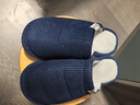回力日系柔软情侣棉拖秋冬家居室内保暖棉鞋男款HL0006蓝色42-43码 实拍图