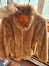 真维斯儿童外套秋冬款加绒加厚大童摇粒绒上衣开衫男女童保暖双面绒冬装 【长绒立领开衫】驼/J纯色 120 实拍图
