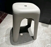 禧天龙塑料凳子方凳高凳加厚耐磨家用餐椅浴室凳节节高凳 石青色 1个装 实拍图