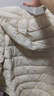 鸭鸭（YAYA）佟丽娅同款秋冬轻薄羽绒服女冬装短款鸭绒轻型薄款女士保暖外套K 米白色 4XL (185) 实拍图