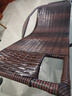 忆琳居藤椅摇椅躺椅大人摇摇椅躺椅阳台家用休闲藤编老人逍遥椅子摇摇椅 加厚款双层-红棕 实拍图