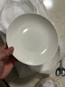 洁雅杰陶瓷盘子大号深盘家用8英寸汤盘纯白釉下彩中式餐盘菜盘10只装 实拍图