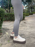 环球复古厚底增高小白鞋女2025新款加绒保暖休闲百搭轻便软底二棉鞋 实拍图
