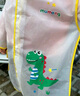 牧萌儿童雨衣男童女童防水全身雨披幼儿园小学生雨具 黄色小恐龙 L 实拍图