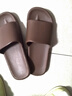 京东京造【抗菌皮纹拖】eva软弹家居防臭浴室新款拖鞋男士 深棕色 42-43 实拍图