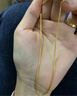 老庙黄金项链足金肖邦链素链女款锁骨链送女友老婆妈妈节日礼物 约5.2g 实拍图