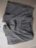 浪莎（LangSha）男士内裤男纯棉透气抗菌内档大码平角裤舒适四角短裤衩4条装 浅灰+中灰+深灰+黑灰 4XL /190 实拍图