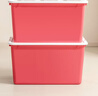 禧天龙（Citylong）塑料衣物收纳箱玩具整理箱49L 玫红色 1个装 不带轮 实拍图