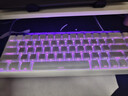 狼蛛（AULA）HERO 68HE磁轴键盘RT电竞游戏专用客制化机械键盘鼠标套装有线RGB网页驱动fps无畏契约8K回报率 侧刻【形意磁轴】白色+爱心蝴蝶键帽 实拍图