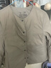 无印良品（MUJI）女式轻量羽绒便携式无领夹克羽绒服女款长袖25年冬季女装外套轻薄 浅米色 S （155/80A） 实拍图