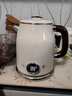 美的（Midea）艺术家电热水壶  烧水壶自动断电保温一体  1.6L大容量电热水壶 316L不锈钢恒温壶 精准控温 63-Q 实拍图