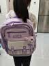 靓宝宝2026新款女孩双肩包三到六减负护脊背包一年级书包小学生儿童超轻 小号紫色(适合1-2年级) 小学 实拍图