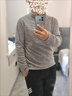 迪卡侬男式山地徒步摇粒绒保暖夹克MH100 灰色 4094328 M 实拍图