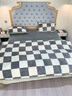 南极人冬季牛奶绒被子1.5米x2米可拆洗加厚冬被宿舍单人保暖棉被芯被褥 大方格蓝【加厚保暖 可拆洗】 150x200cm【被套+棉被】重约7斤 实拍图